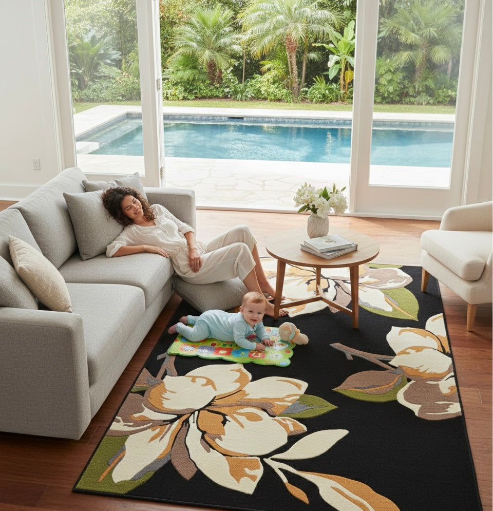 Midnight Magnolia HandTufted Rugs