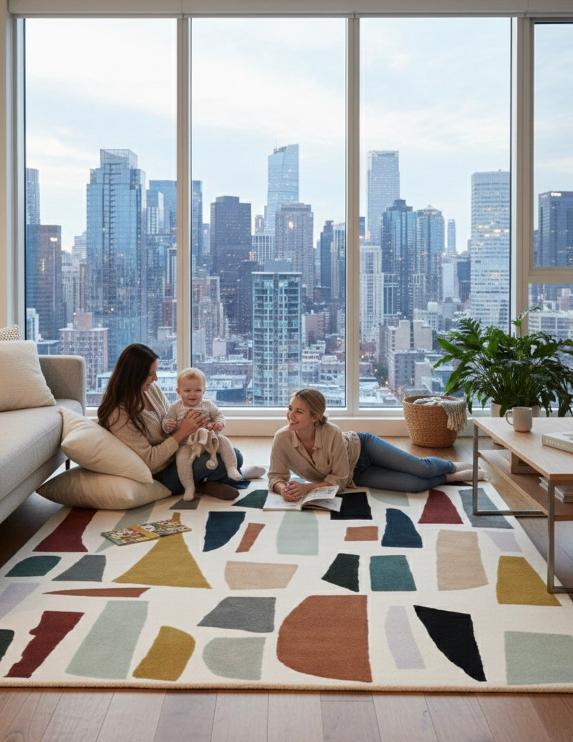 Abstract Terra Mosaic Rugs