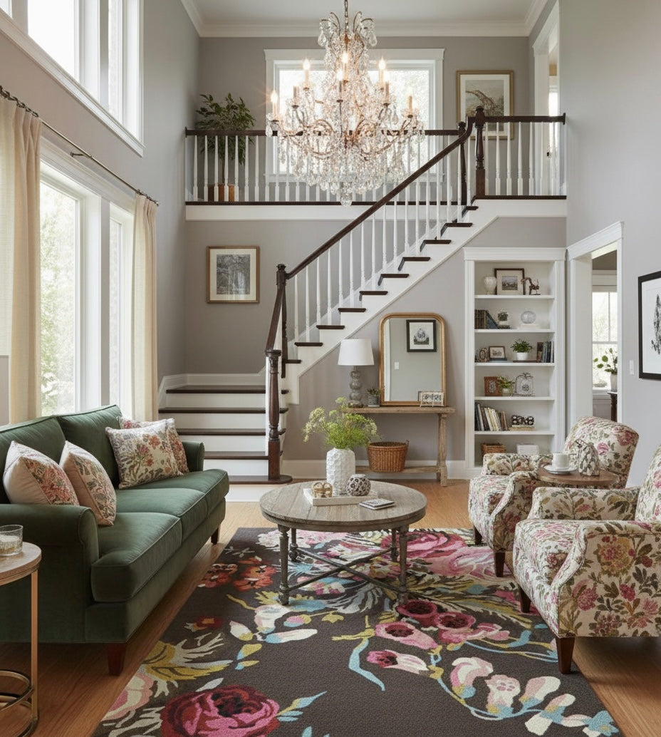 Velvet Rose Tapestry Rug