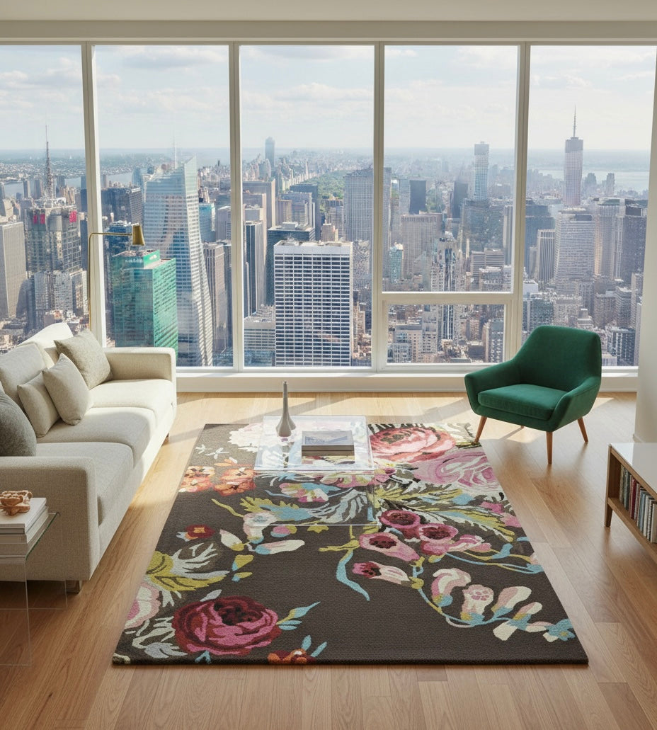 Velvet Rose Tapestry Rug