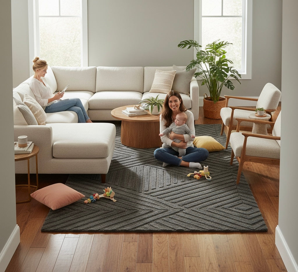 Graphite Ridge Rug