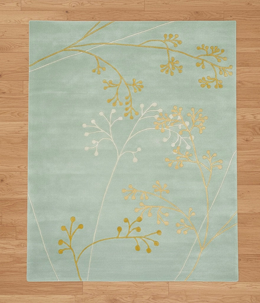 Mint Floral Whisper Rug