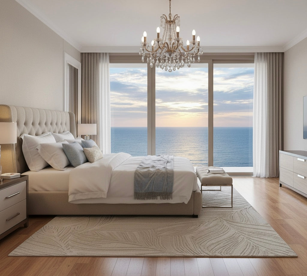 Ivory Palm Texture Rug
