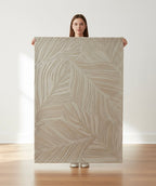 Ivory Palm Texture Rug