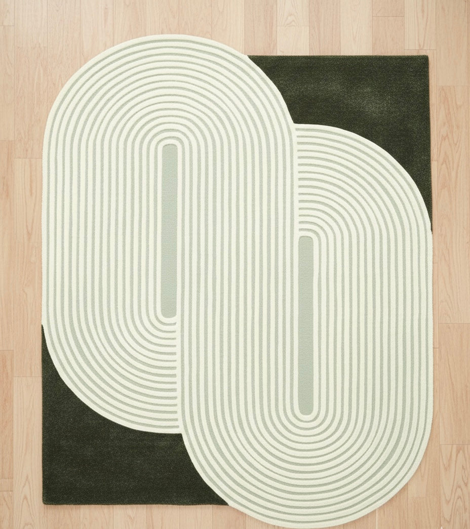 Dual Arc Geometry Rug