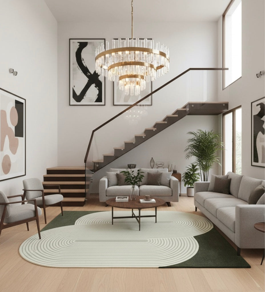 Dual Arc Geometry Rug