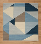Modern Polygon Shapes Rug