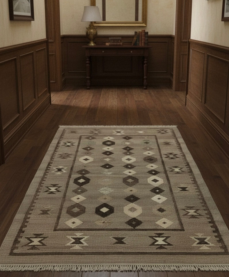 Kilim Geometric Pattern Dhurrie