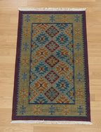 Multicolor Nomadic Medallion Kilim Dhurrie