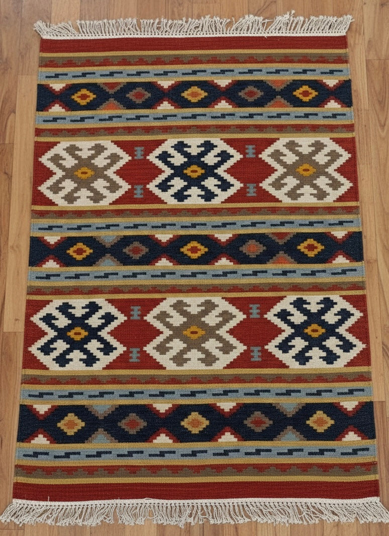 Vintage Nomadic Symbol Dhurrie