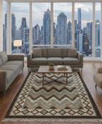 Zigzag Tribal Kilim Rug