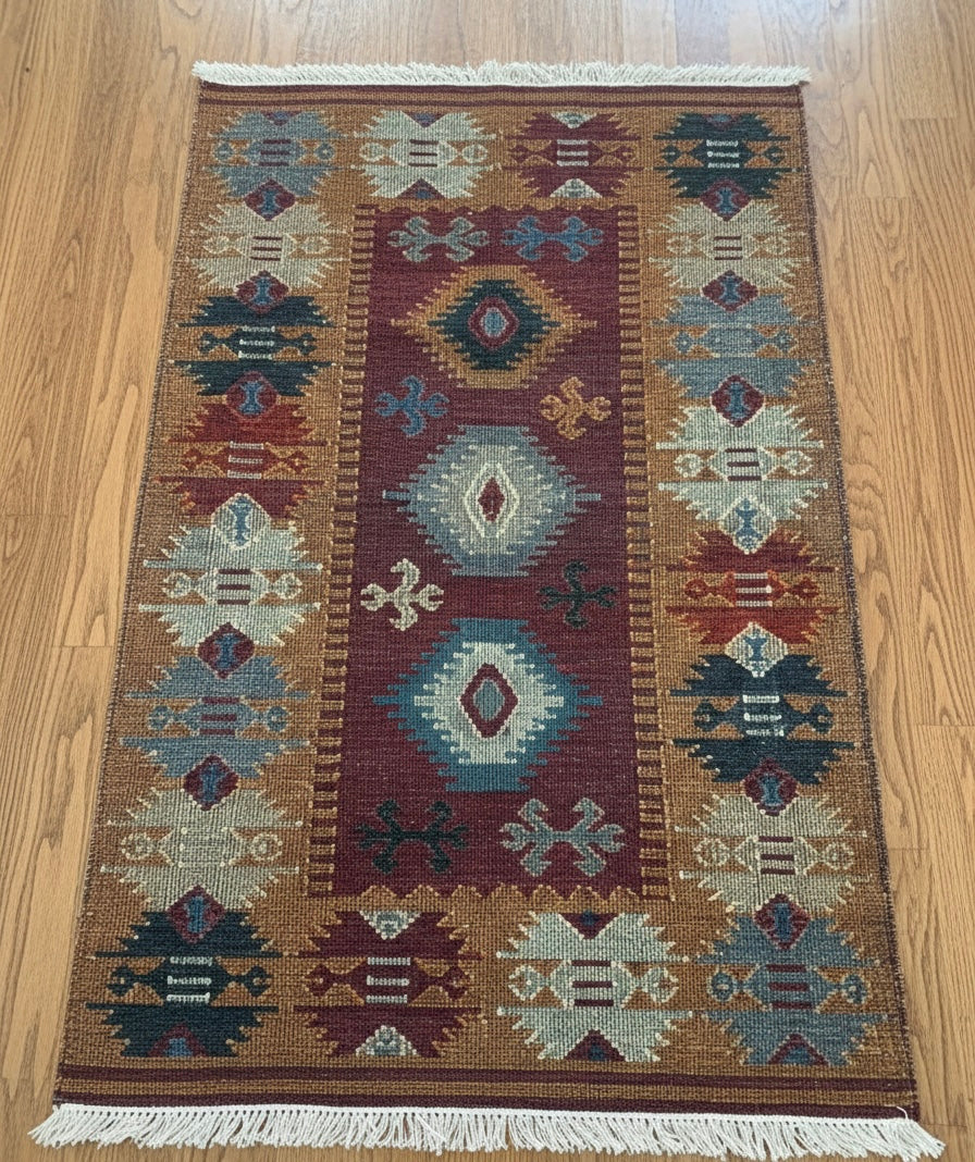 Vintage Nomadic Medallion Dhurrie