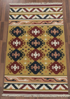 Southwestern Tribal Grid Dhurrie