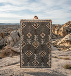 Rustic Greyscale Kilim Dhurrie