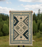 Aqua Diamond Triba Dhurrie