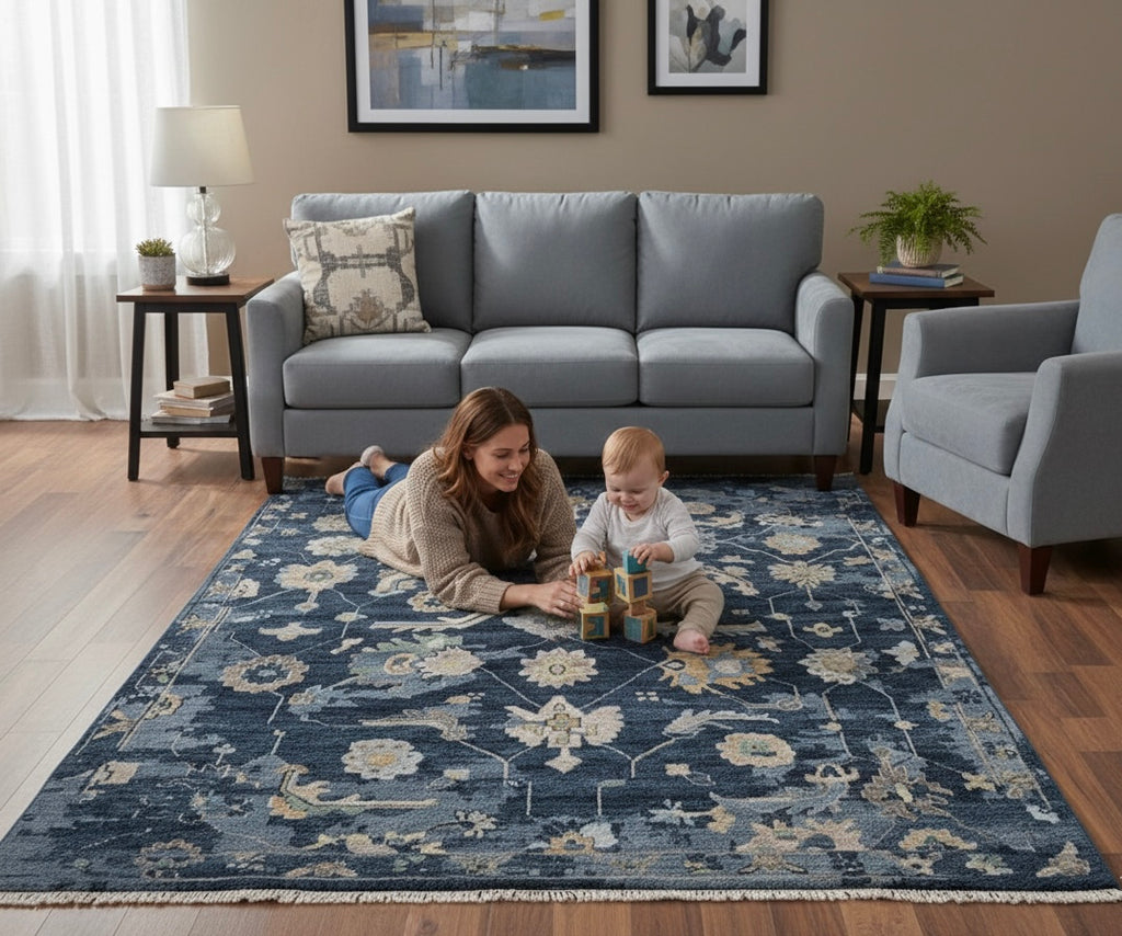 Indigo Calm Rug