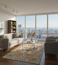 Ivory Blossom Medallion Rug