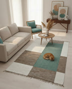 Contemporary Colorblock Rug
