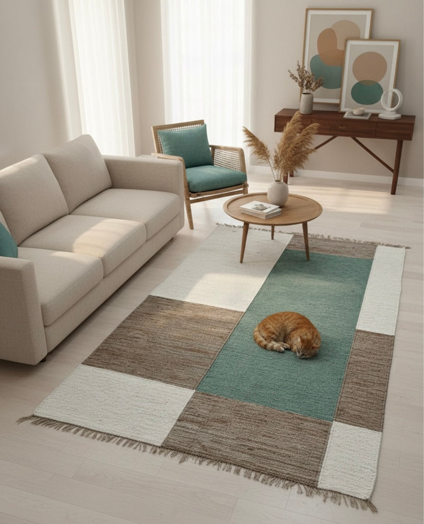 Contemporary Colorblock Rug