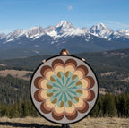 Retro Floral Round Rug