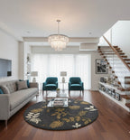 Celestial Flora Circle Rugs