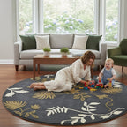 Celestial Flora Circle Rugs