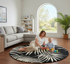 Midnight Palms Round Rugs