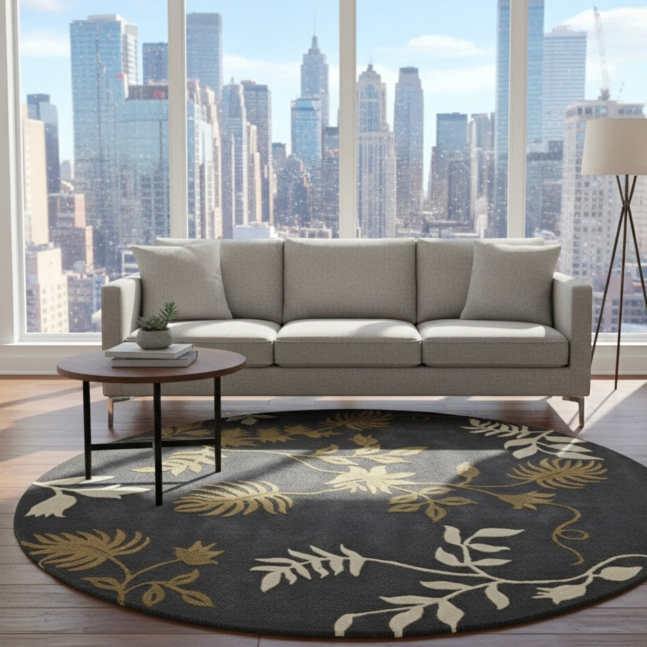 Celestial Flora Circle Rugs