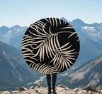 Midnight Palms Round Rugs
