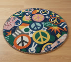 Groovy Galaxy Circles Round Rugs
