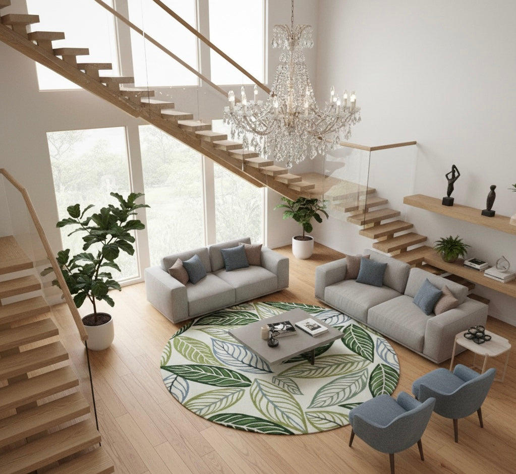 Floral Round Rugs