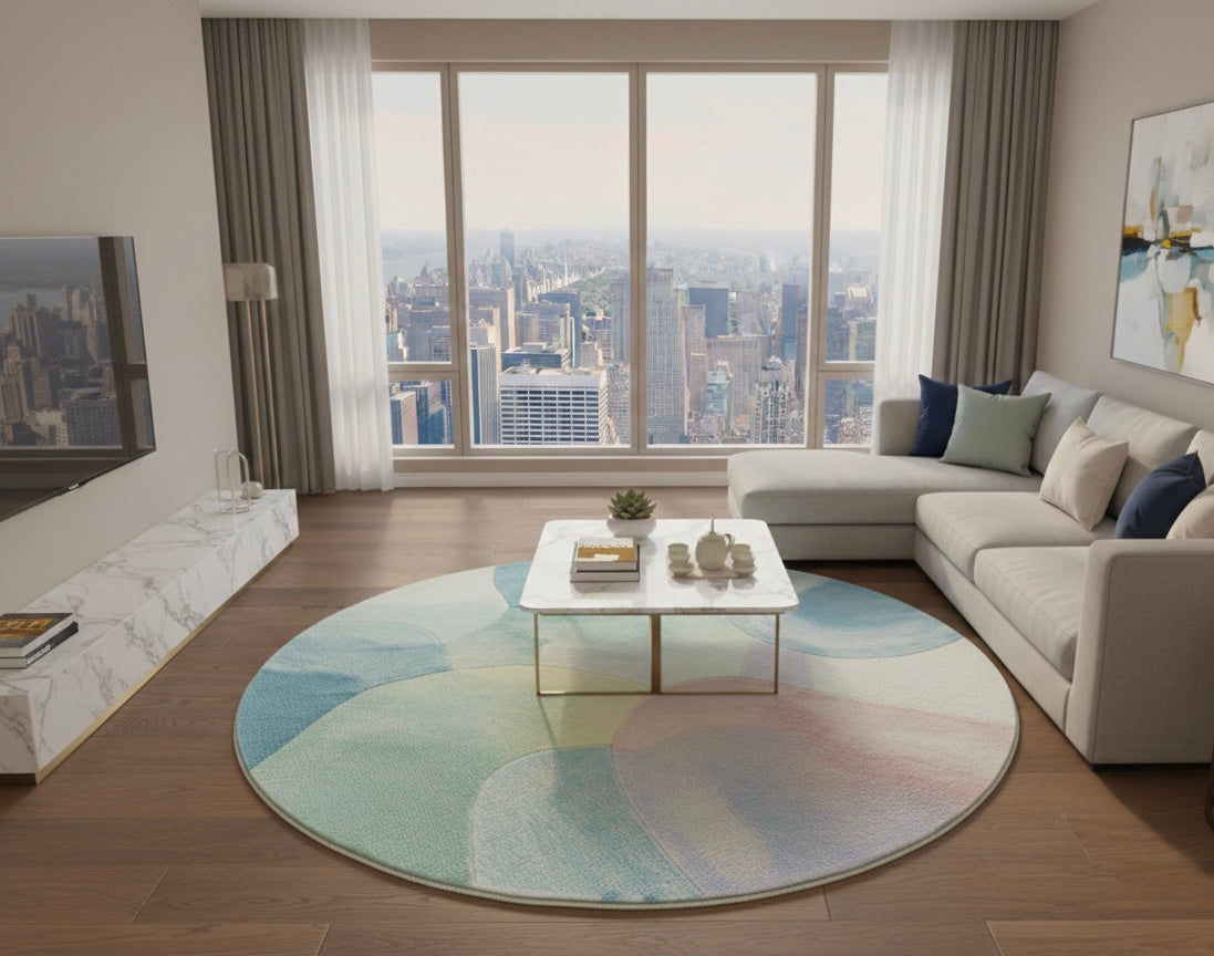 Light shades Round Rugs