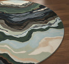 Multicolor Texture Round Rugs