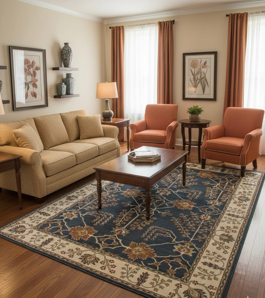 The Midnight Botanical Area Tufted Rugs