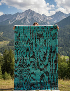 Aqua Bark Rug