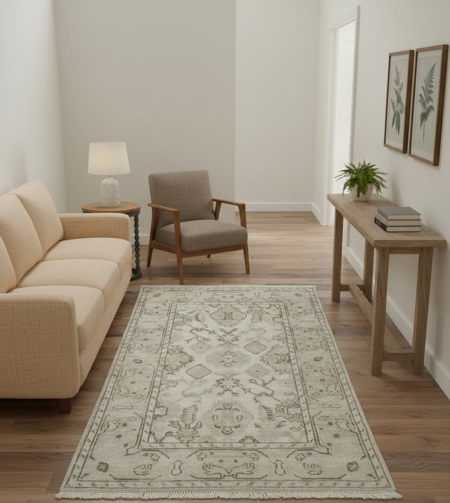 Vintage-Inspired Geometric Tribal Handknotted Rugs