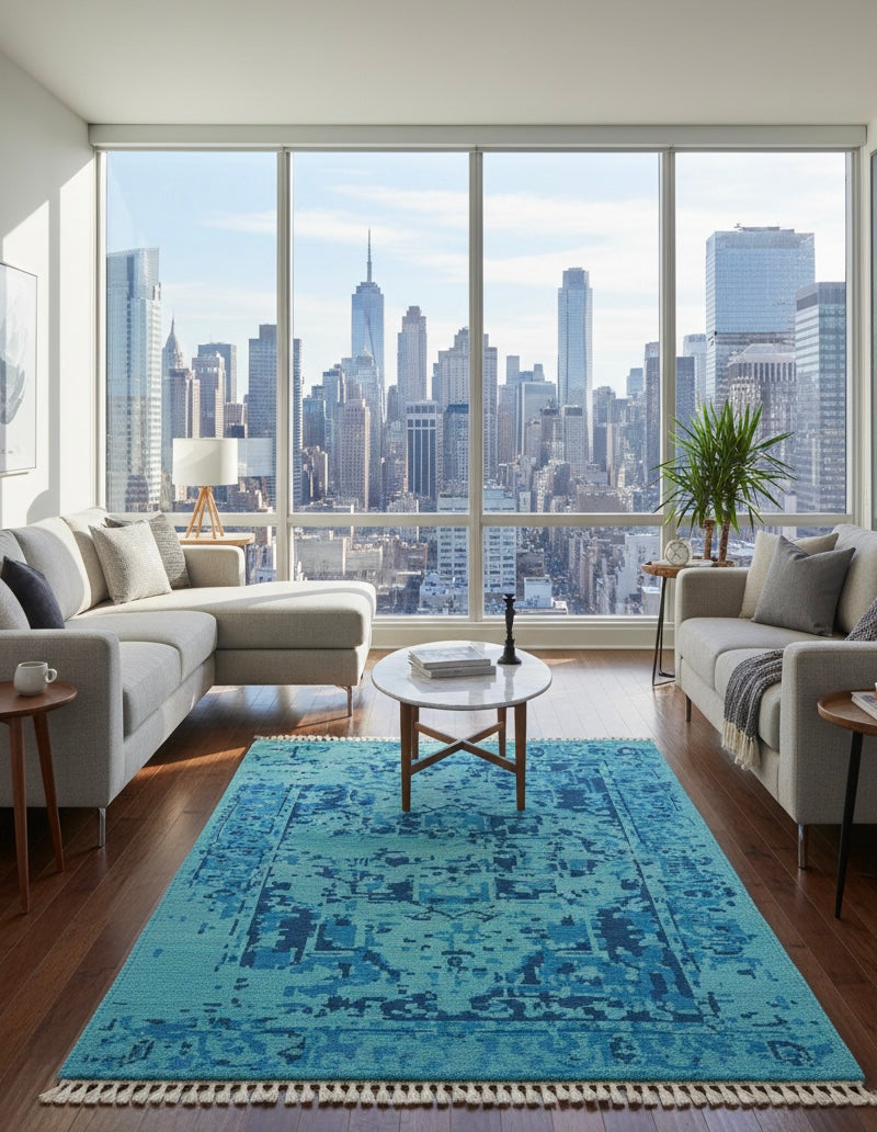 Modern Distressed Handknotted Rugs
