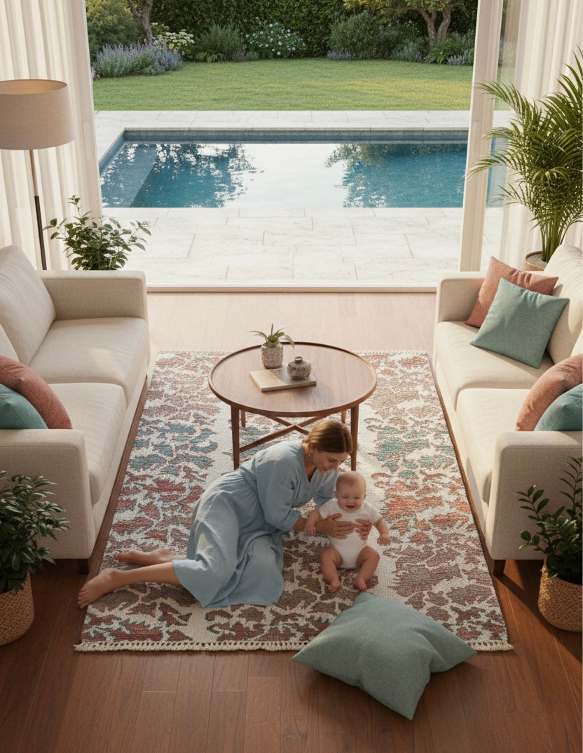 Rustic Modern Abstract Handknotted Rugs