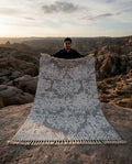 Shadowed Petals Bohemian Handknotted Rugs