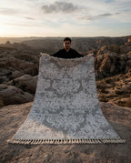 Shadowed Petals Bohemian Handknotted Rugs