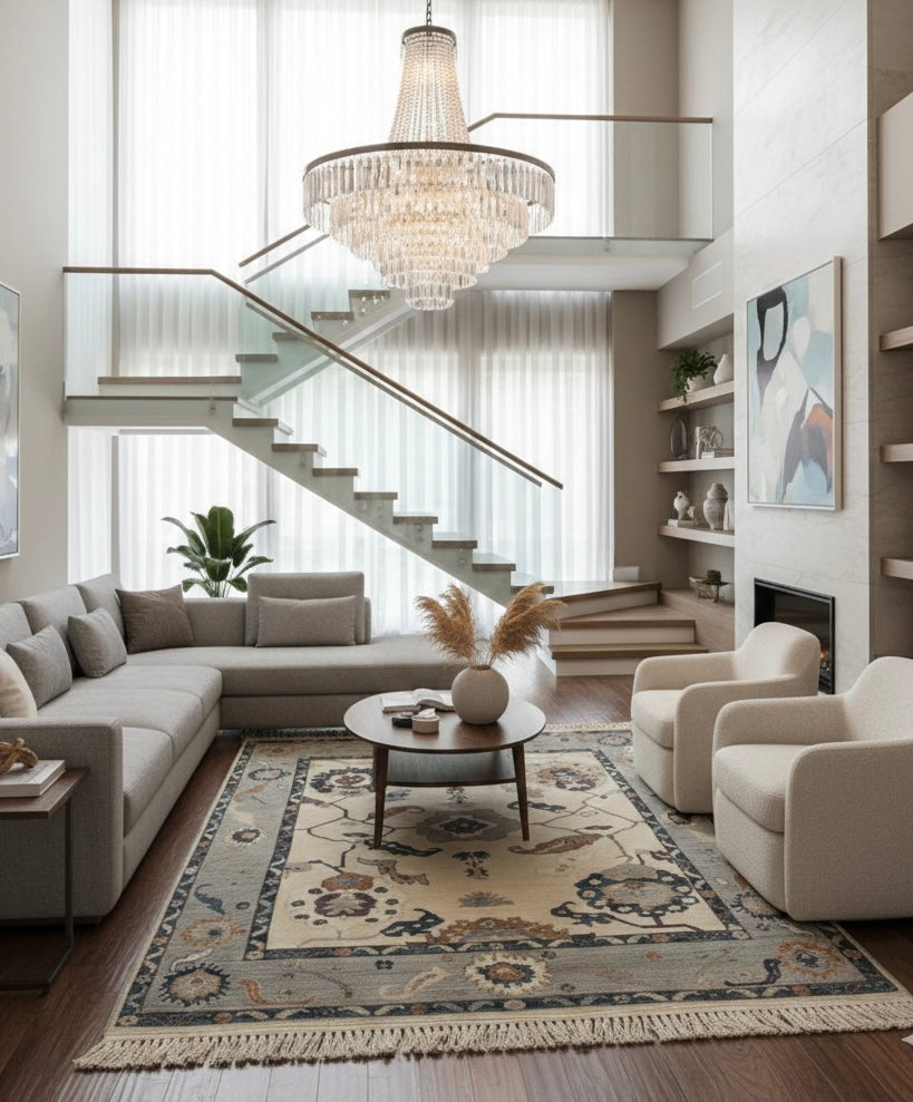 Traditional Style Hand-Knotted Rug