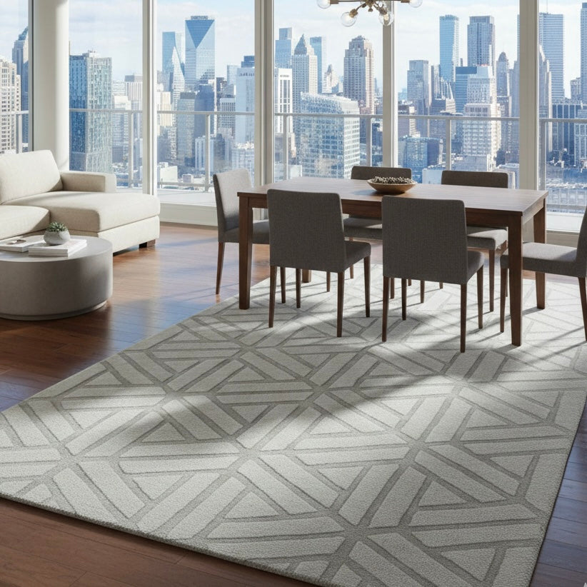 Slate Prism Hand-Tufted Rug