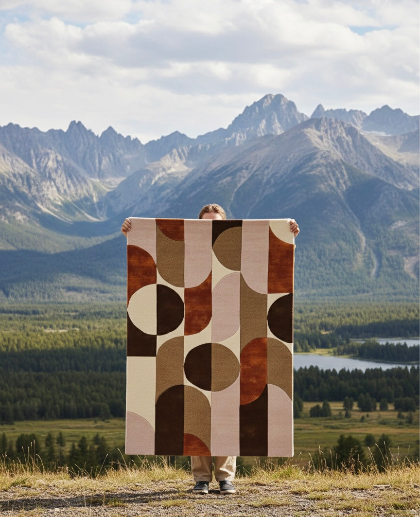 Earthbound Geometry Handtufted Rugs