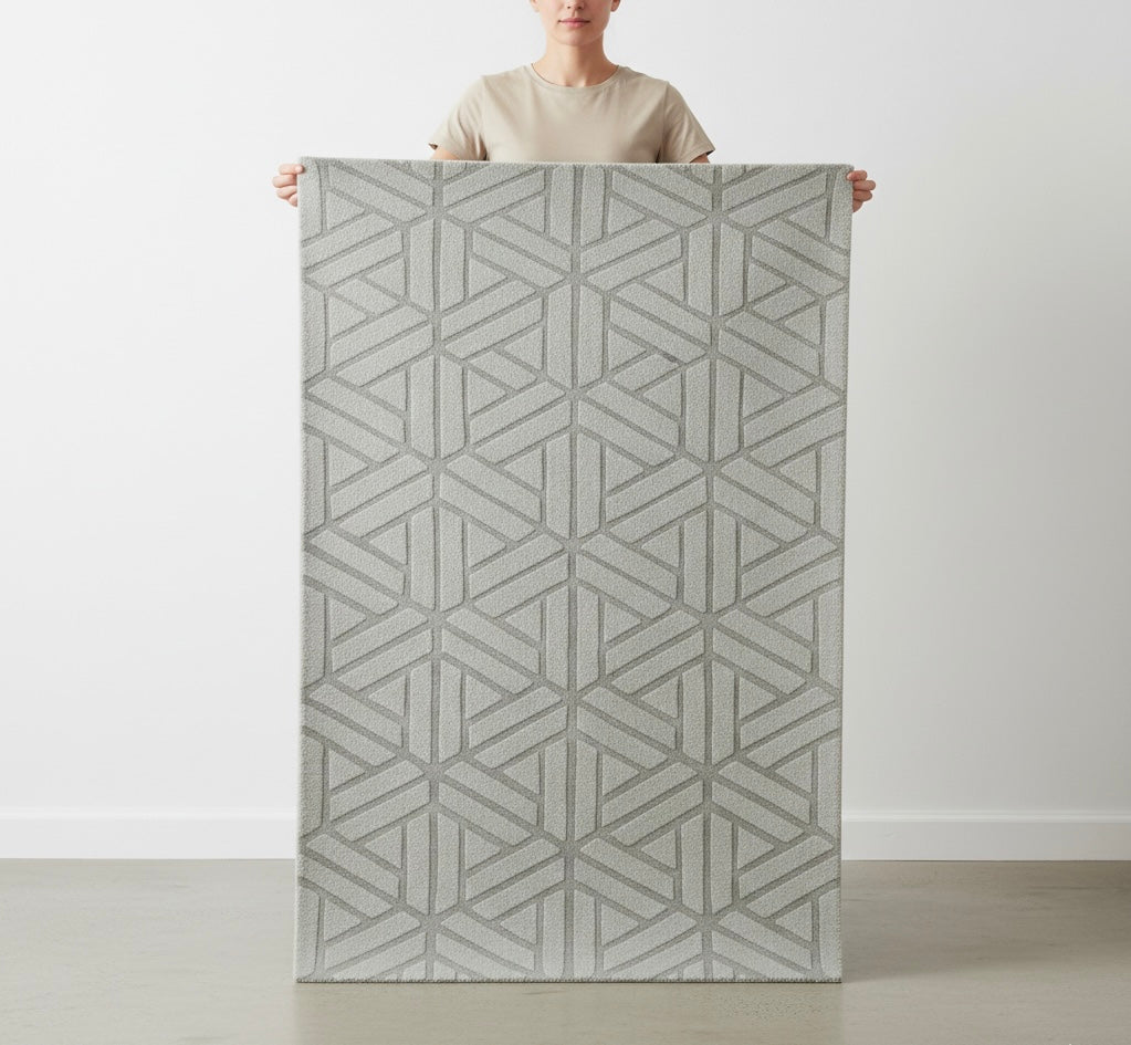 Slate Prism Hand-Tufted Rug