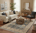 Antique Medallion Distressed Handknotted Rugs