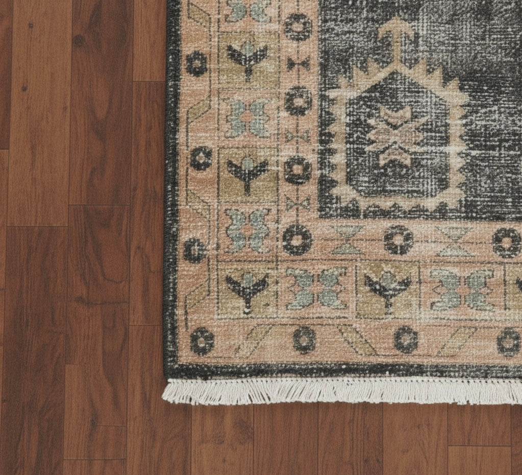 Antique Medallion Distressed Handknotted Rugs