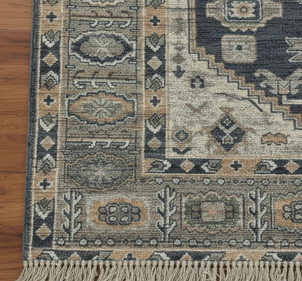 Distressed Traditional Medallion Handknotted Rugs