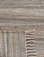 Linear neutral Jute Rugs