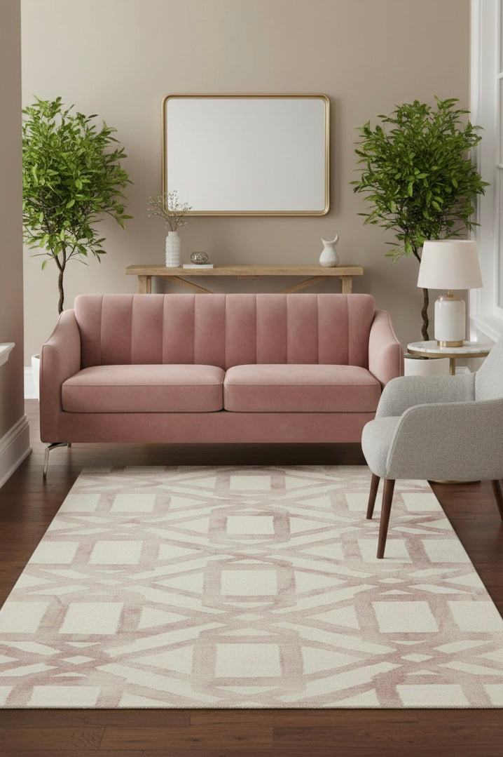 Watercolor Geometric Handtufted Rugs