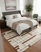 Mondrian in Rust Handtufted Rugs